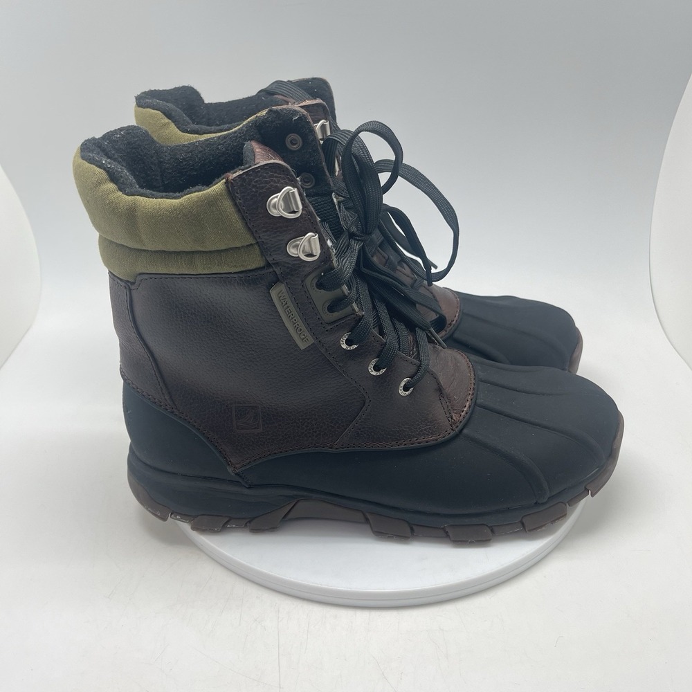 Sperry Boots Mens 10 M Low Waterproof Duck Boot Brown 0783928 Outdoor Shoes‎